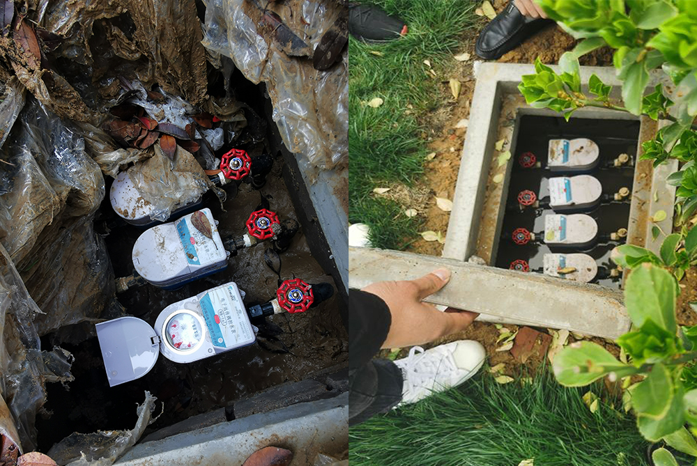 電子遠傳閥控水表現場(chǎng)安裝案例